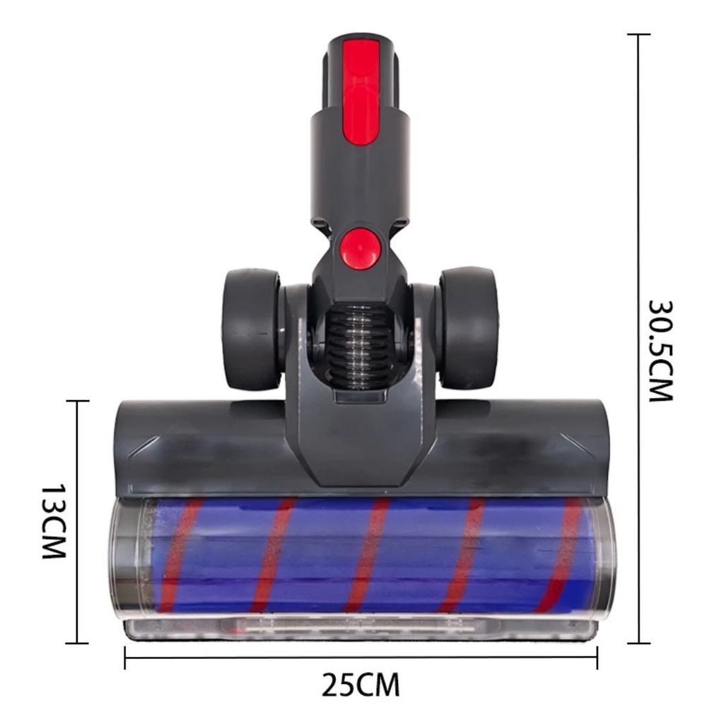 Motorisert gulvmunnstykke med myk børsterull for Dyson V7/V8/V10/V11/V15