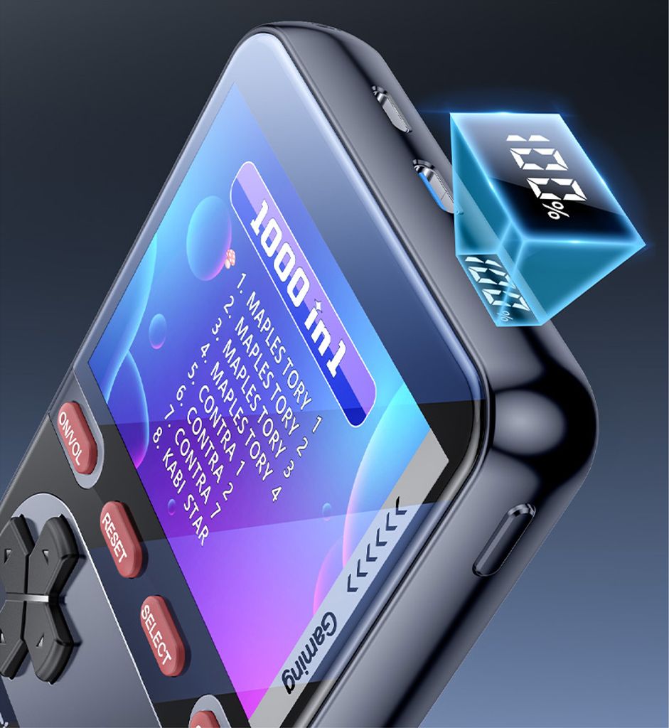 Yesido bærbar retro spillkonsoll powerbank 10000mAh 20W + Lightning-kabel