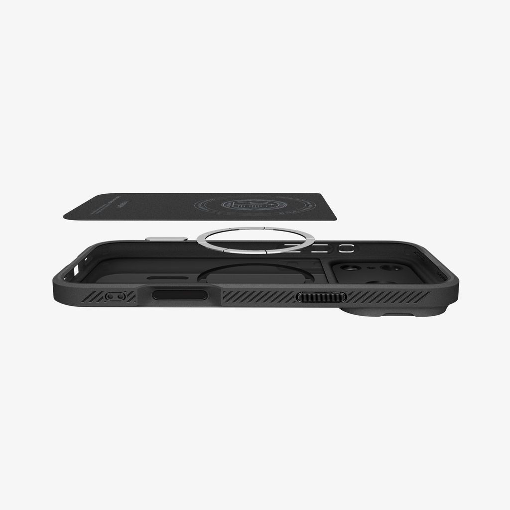 Spigen Optik Armor MagFit Deksel til iPhone 18 Pro / 17 Pro - Svart
