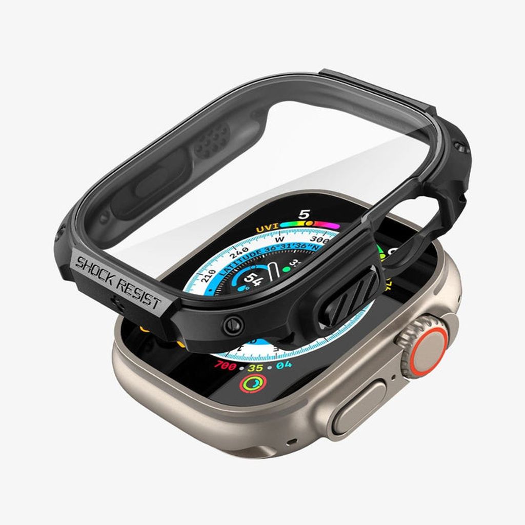Spigen Apple Watch Ultra 4/3/2/1 49mm kuori Tough Armor - Musta