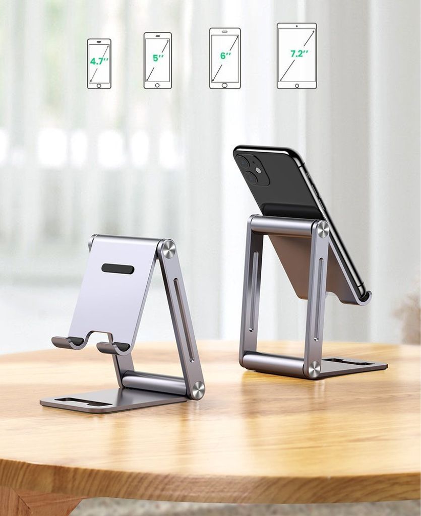 UGREEN LP263 sammenleggbart telefonstativ for smarttelefon/nettbrett - grå