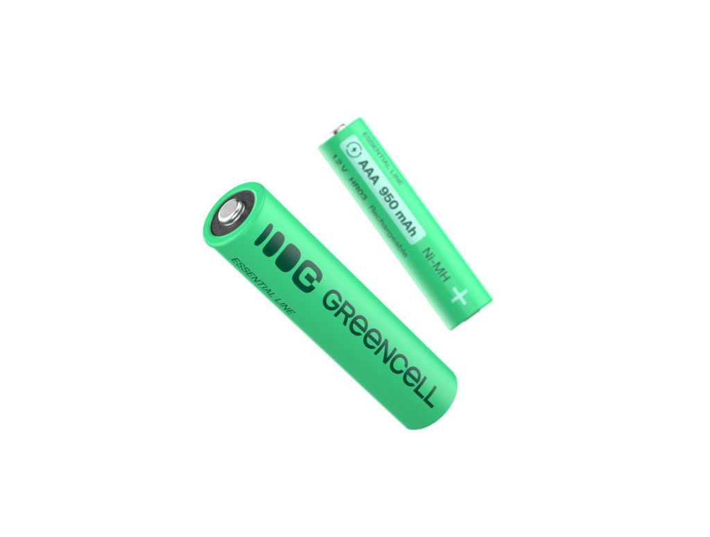 Green Cell 4x AAA HR03 950mAh Genopladeligt Batteri Pack