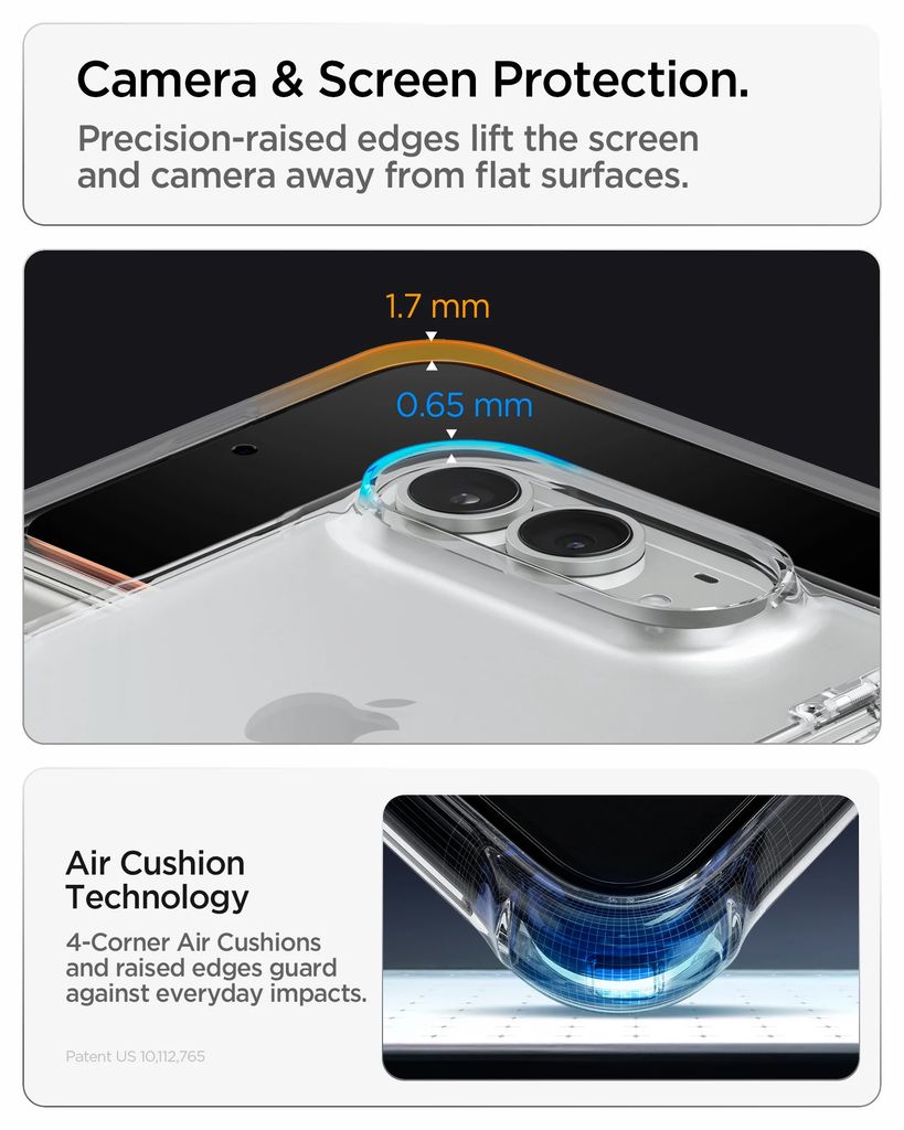 Spigen Ultra Hybrid Pro Skal till iPhone Duo - Crystal Clear
