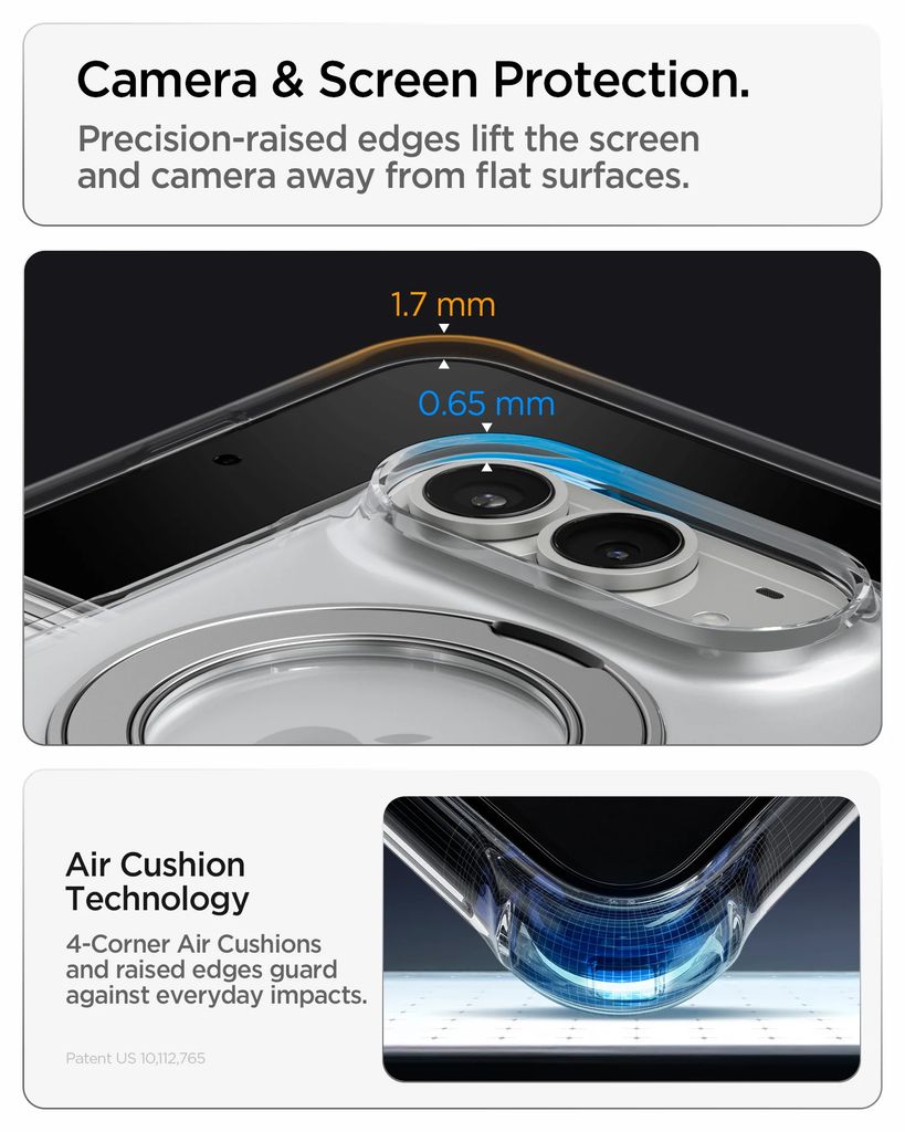 Spigen Ultra Hybrid Pro S MagFit Skal till iPhone Duo - Transparent vit