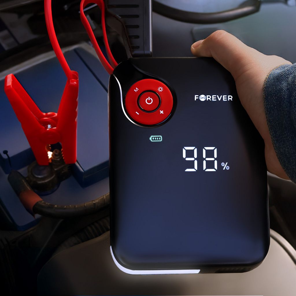 Forever jump starter 4in1 JS-400 26.64Wh – Svart / Blå