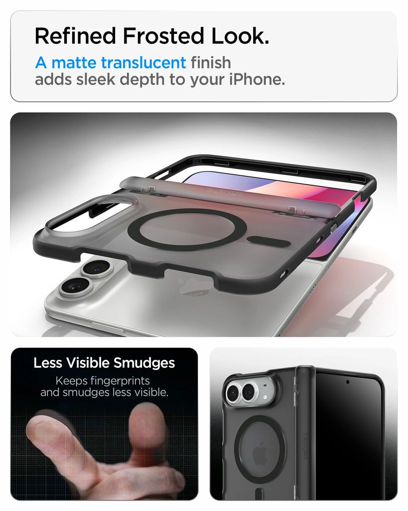 Spigen Ultra Hybrid Pro MagFit Skal till iPhone Duo - Frost Black