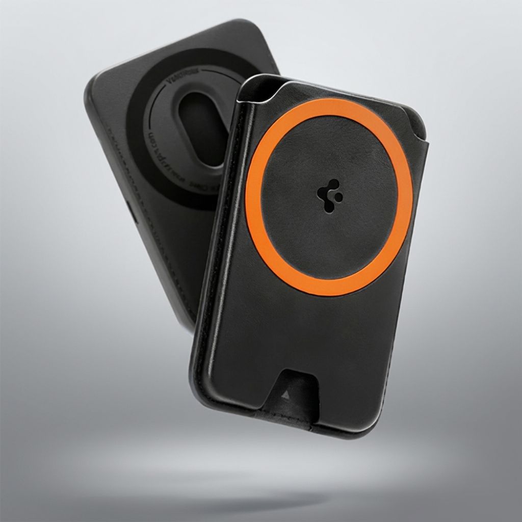 Spigen Valentinus MagFit+ Magnetisk Pung MagSafe – sort