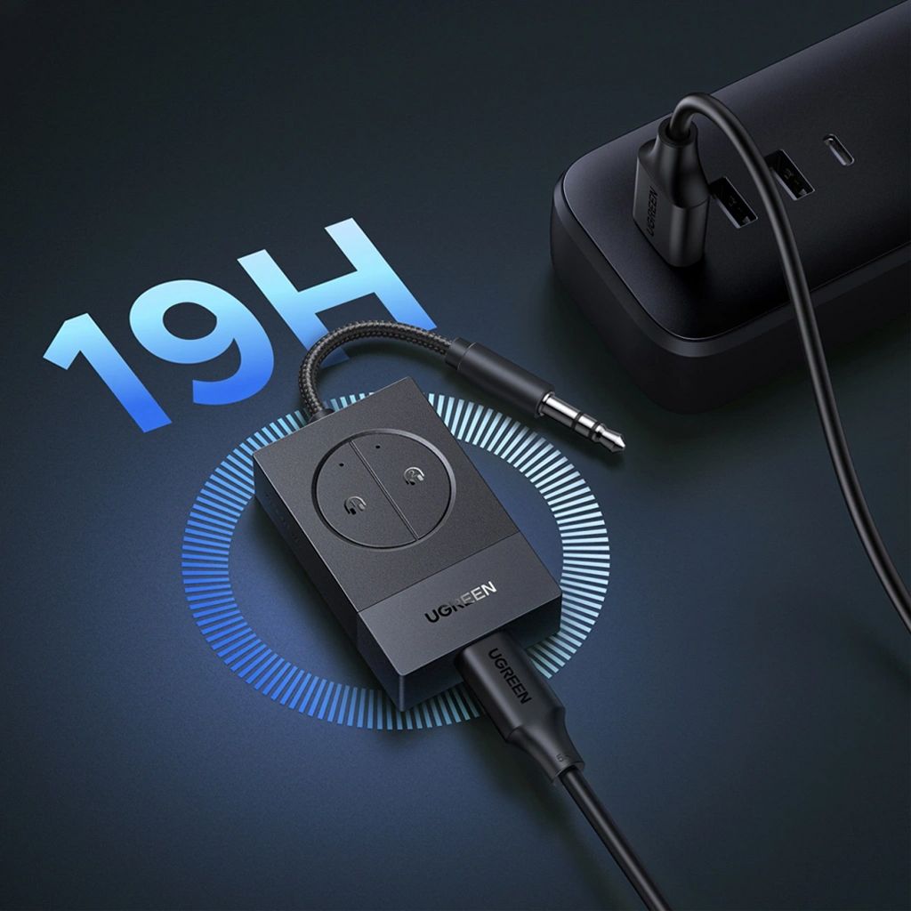 UGREEN BT305 Bluetooth-sändare med flygplansadapter – Svart