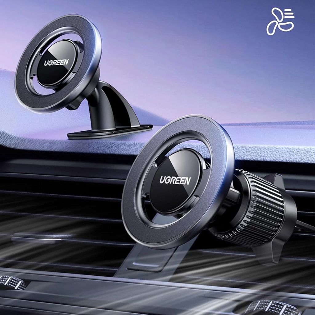 UGREEN LP986 magnetisk telefonholder til bil, universal - sort