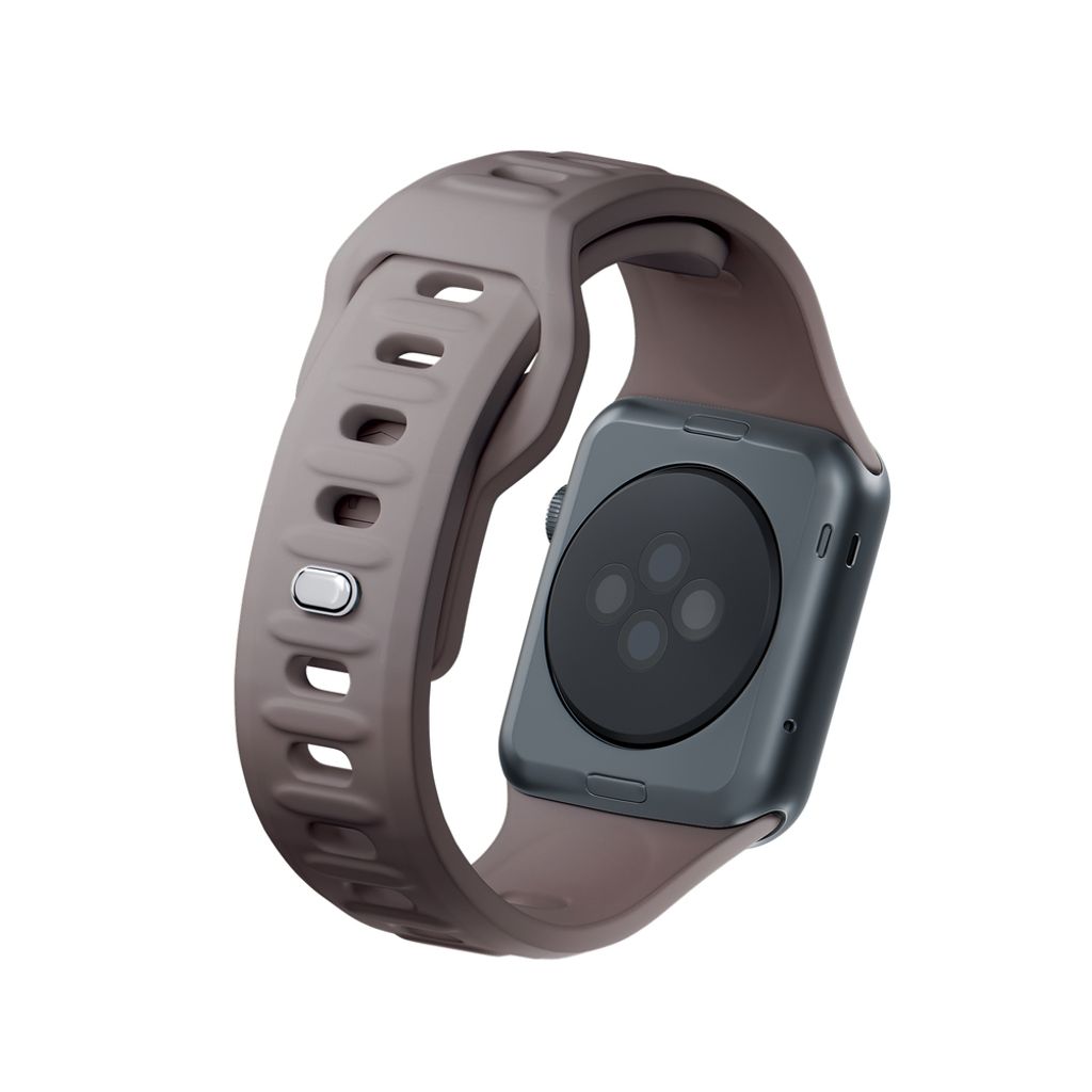 3mk Silikoni Kellonranneke Apple Watch 38/40/41mm  - Tummanharmaa