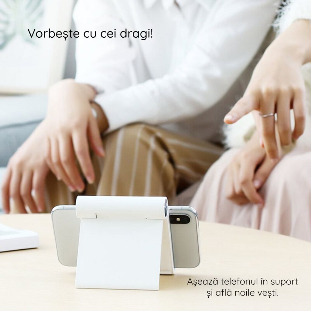 Ugreen LP115 bordstativ til mobil og tablet - hvid