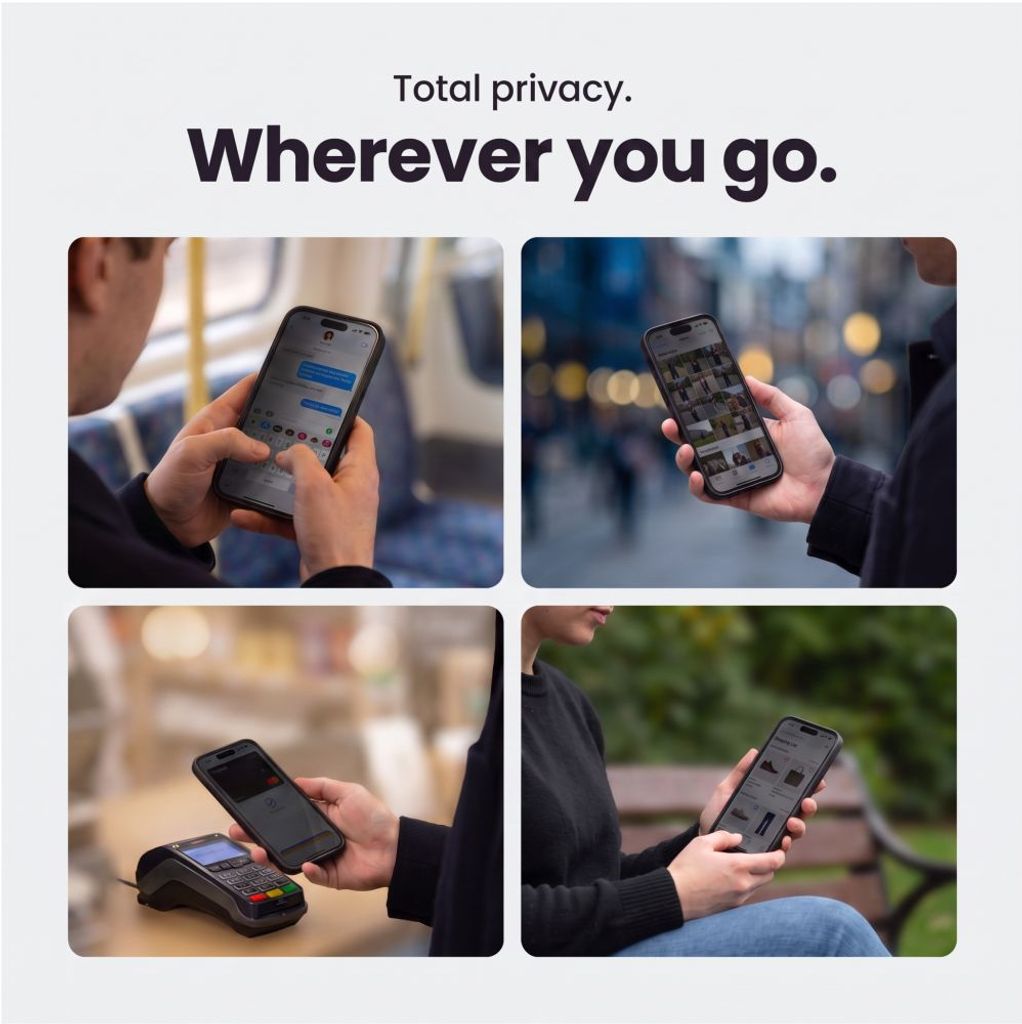Tech-Protect Glass SPY+ Privacy -näytönsuoja 2-pakkaus iPhone 18 Pro/17 Pro:lle