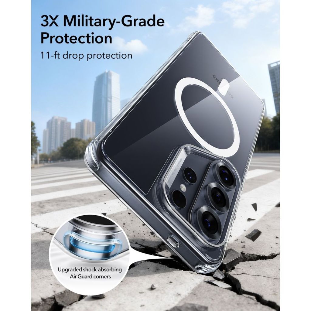 ESR Classic Hybrid MagSafe Skal till Samsung Galaxy S26 Ultra - Transparent