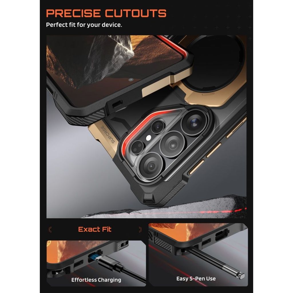 Supcase UB Grip MagSafe Skal till Samsung Galaxy S26 Ultra - Svart/Brun