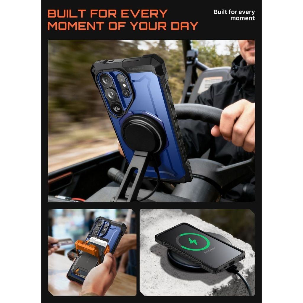 Supcase UB Grip MagSafe Skal till Samsung Galaxy S26 - Marinblå/Svart