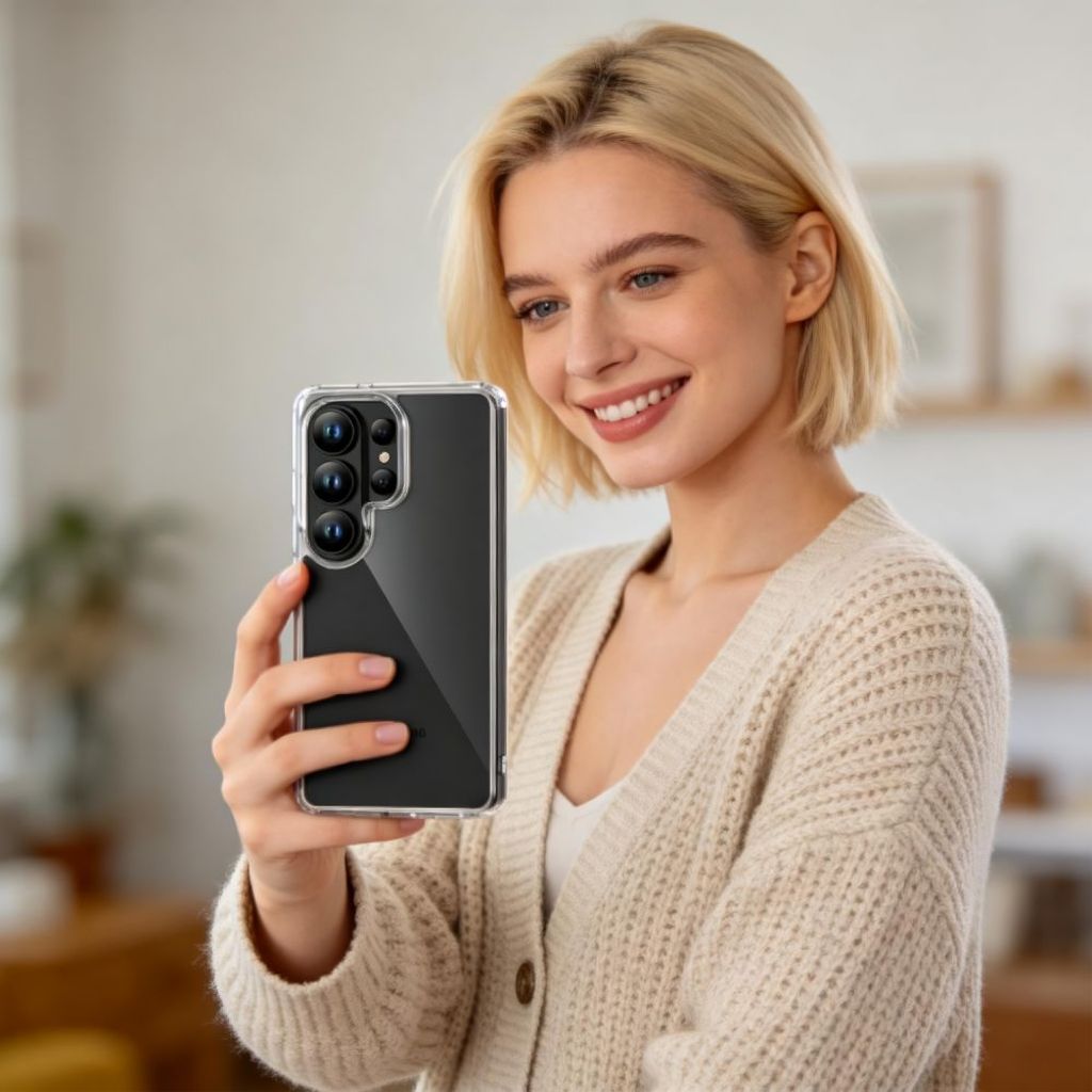 Tech-Protect FlexAir Hybrid Cover til Samsung Galaxy S26 Ultra - Gennemsigtig