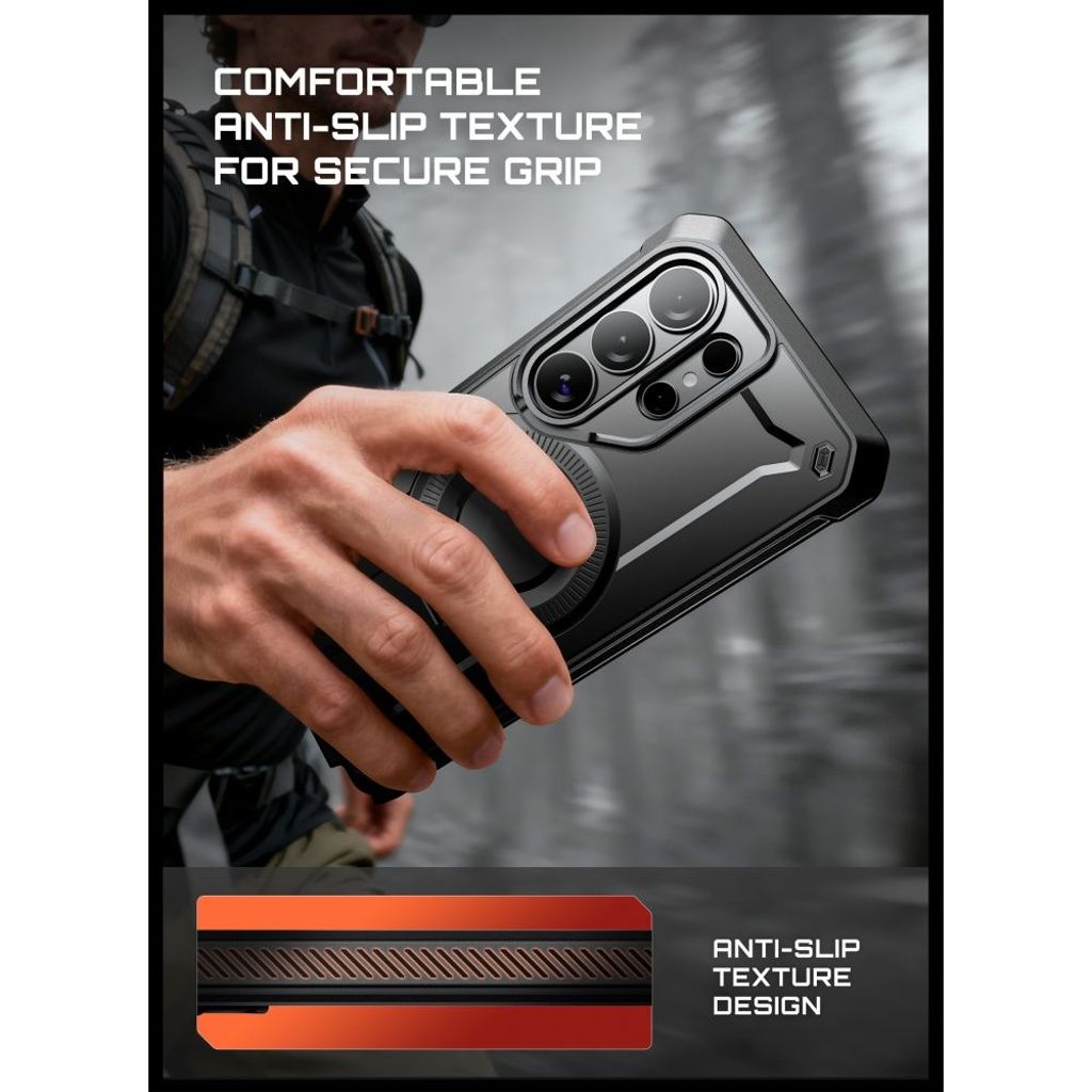 Supcase Unicorn Beetle Pro MagSafe Kuori Samsung Galaxy S26 Ultra - Musta