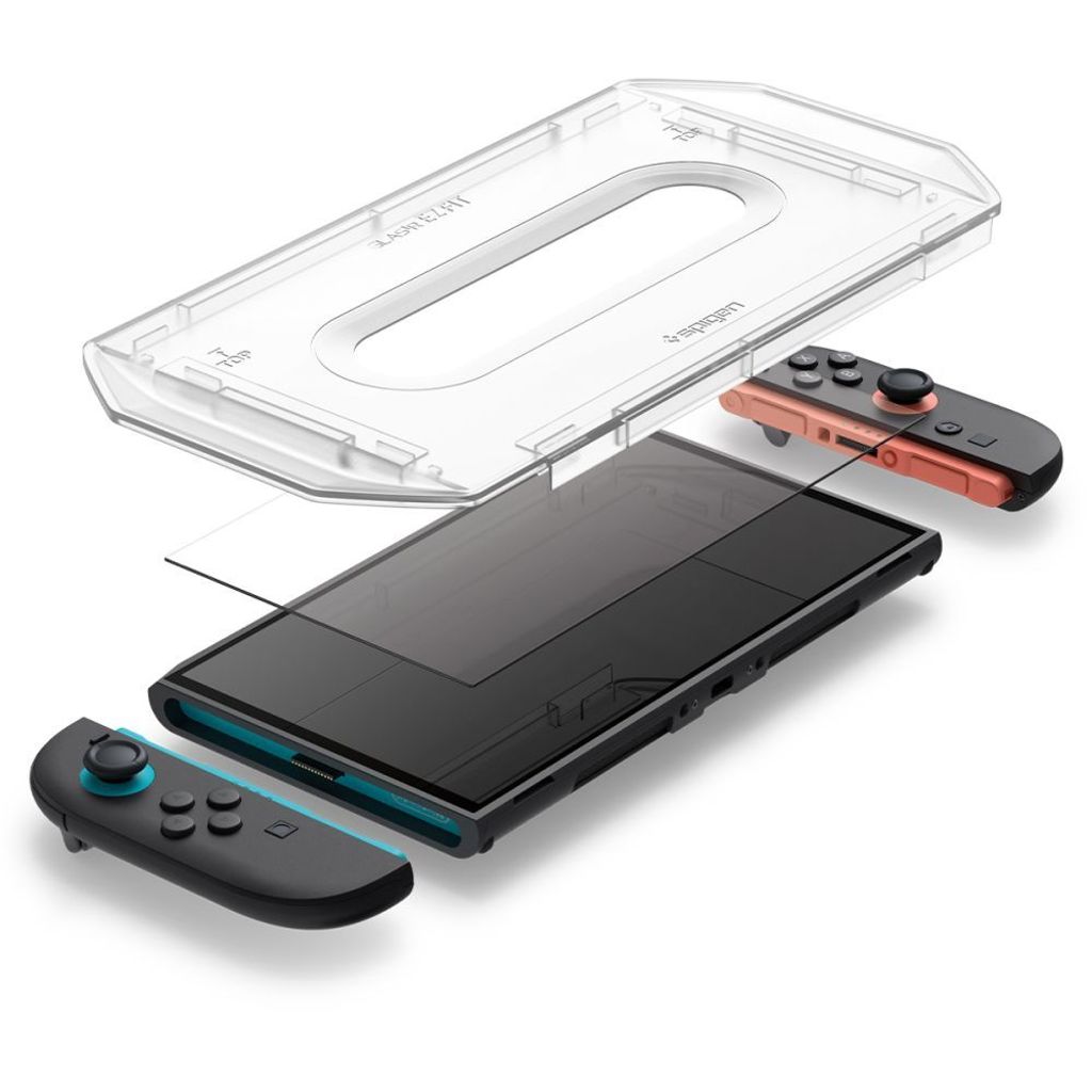 Spigen Glas.Tr ”EZ FIT” Hærdet Glas Skærmbeskyttelse til Nintendo Switch 2, 2-pak