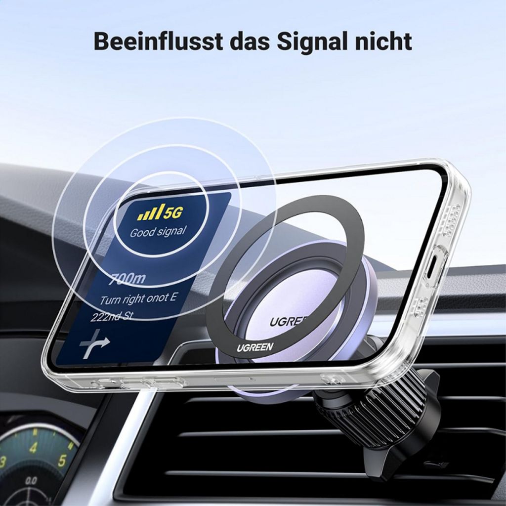 UGREEN LP428 Metalring til Smartphone, 2-pak – Sort