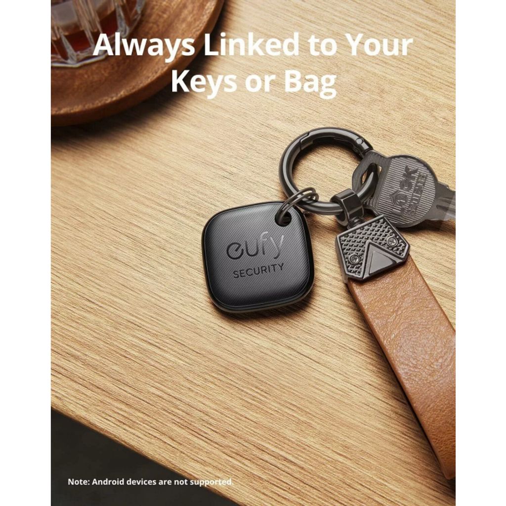 Eufy Security SmartTrack Link Bluetooth-tracker voor iOS, 2 stuks – Zwart