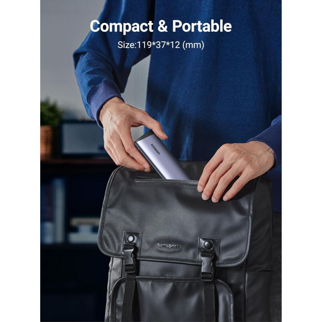 UGREEN CM767 Ekstern SSD-kabinet til M.2 NVMe – Grå