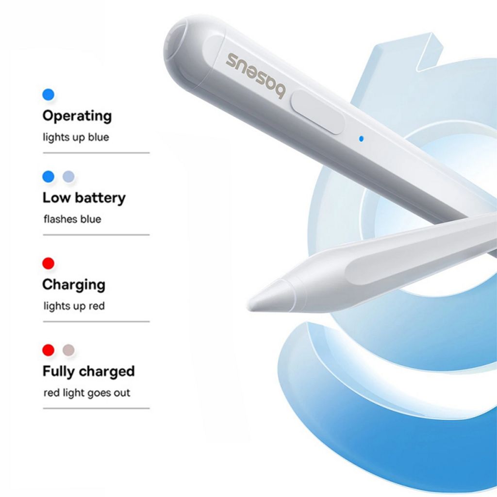 Baseus Pencil Smooth Writing Series 2 styluspenn for Apple iPad – hvit