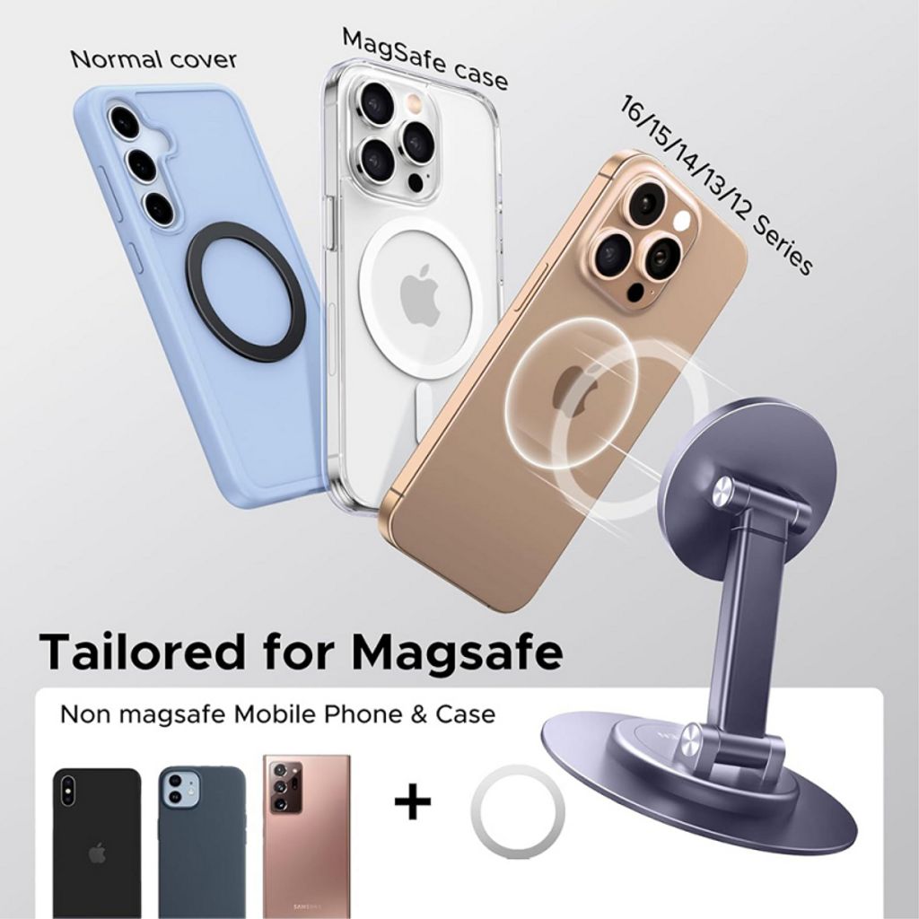 Ugreen LP862 Magnetisk Telefonholder Bord - Grå