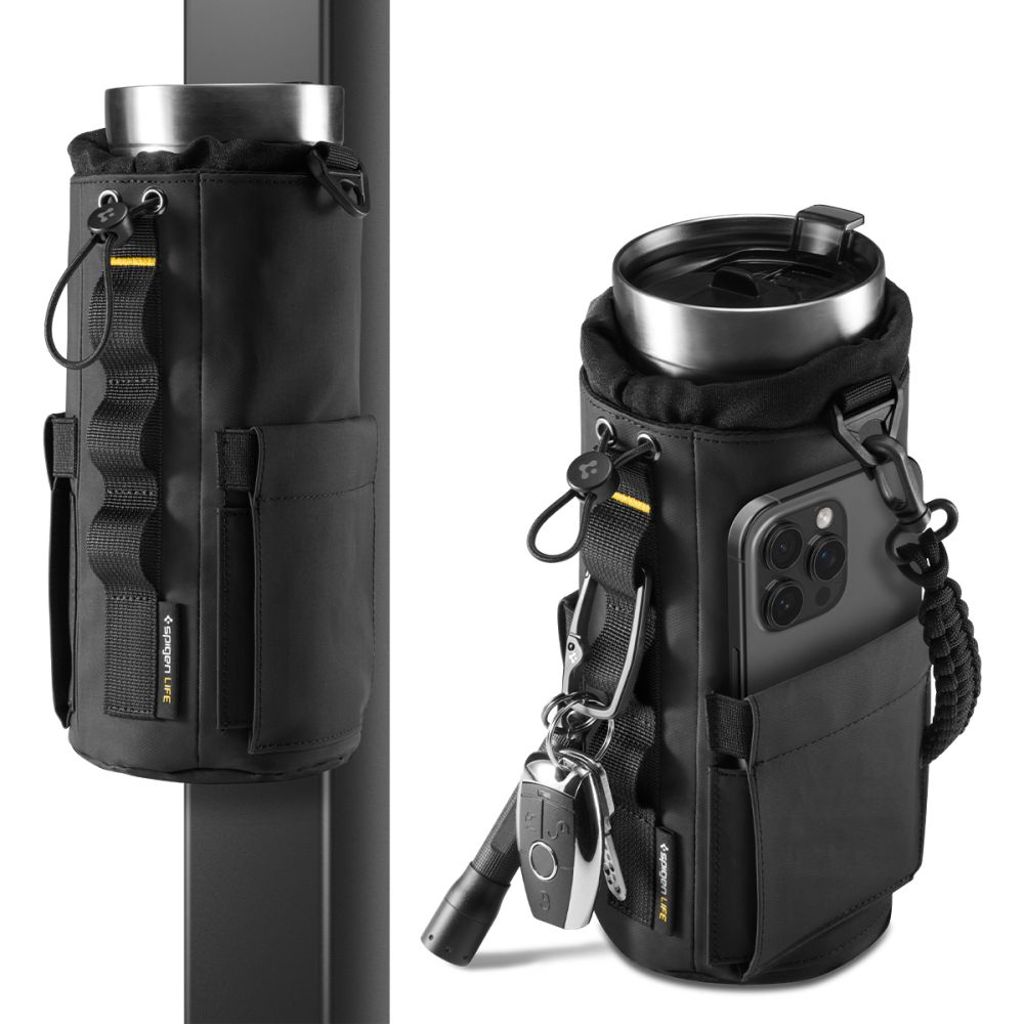 Spigen LF500 Väska för vattenflaska, telefon, nycklar - Svart