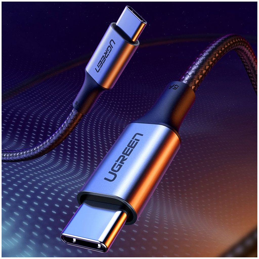 UGREEN US316 USB-C til USB-C kabel 100W – 1 m, grå