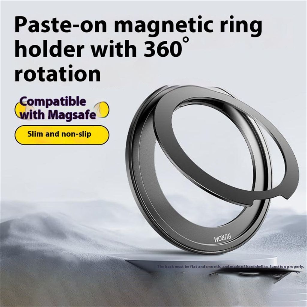 Q5 magnetisk ringholder med 360° rotation – lyseblå