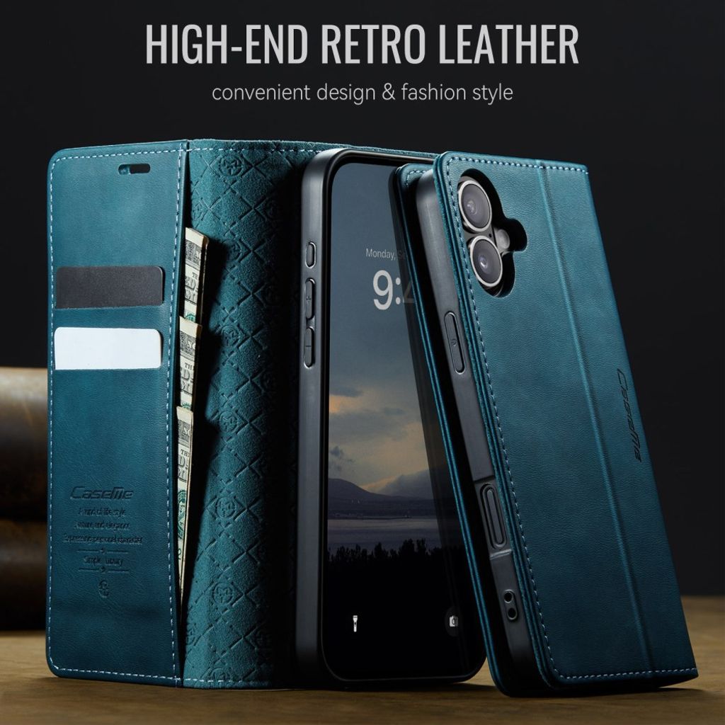 CASEME iPhone 16 Cover with Stand - Blue