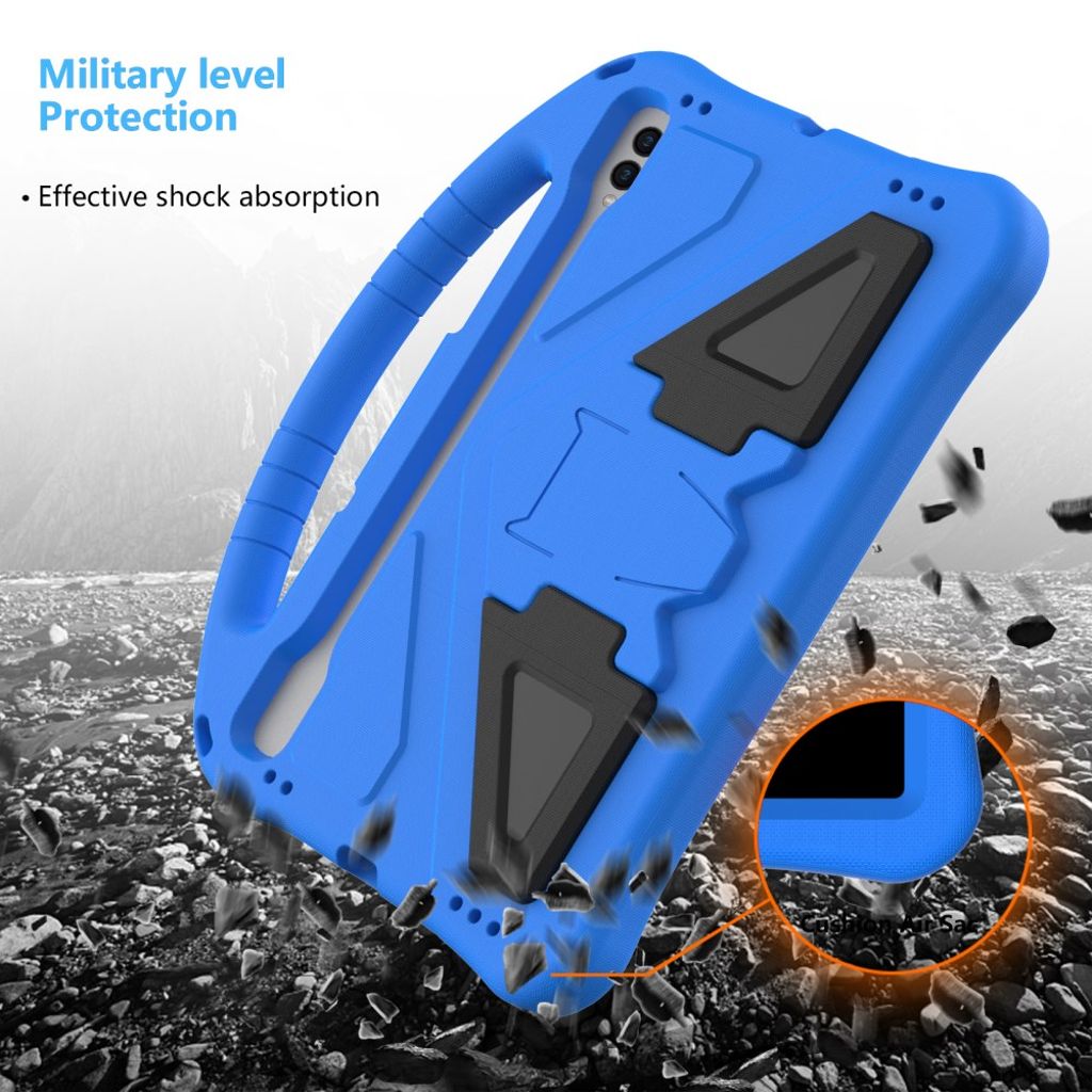 Samsung Galaxy Tab S11/S10 Lite/S10 FE/S9 FE/S9/S8/S7 EVA-kuori kahvalla – sininen