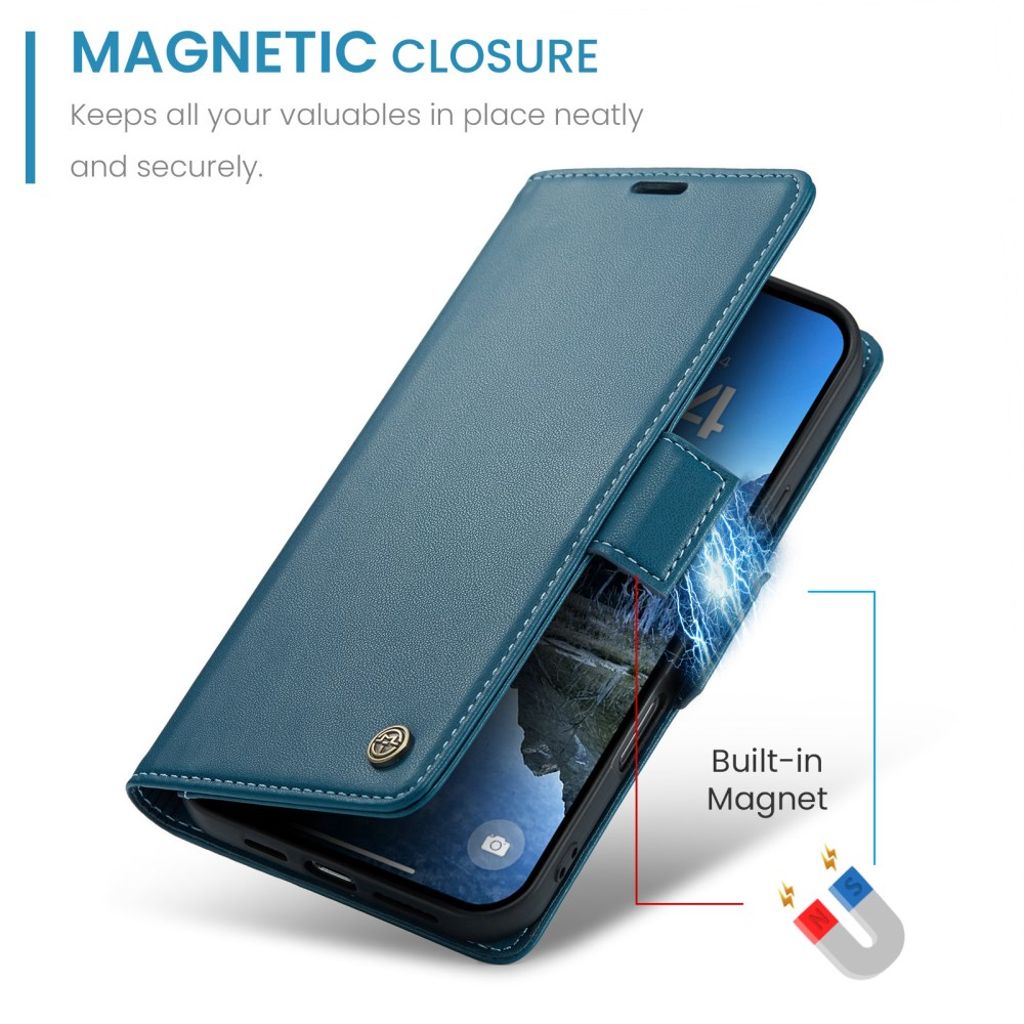 CASEME iPhone 17 Etui med Kortplads - Blå