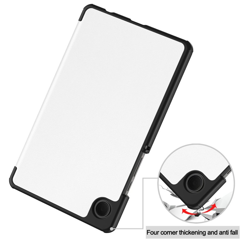 Samsung Galaxy Tab A11/A9 Etui Støtsikker PU-lær - Hvit