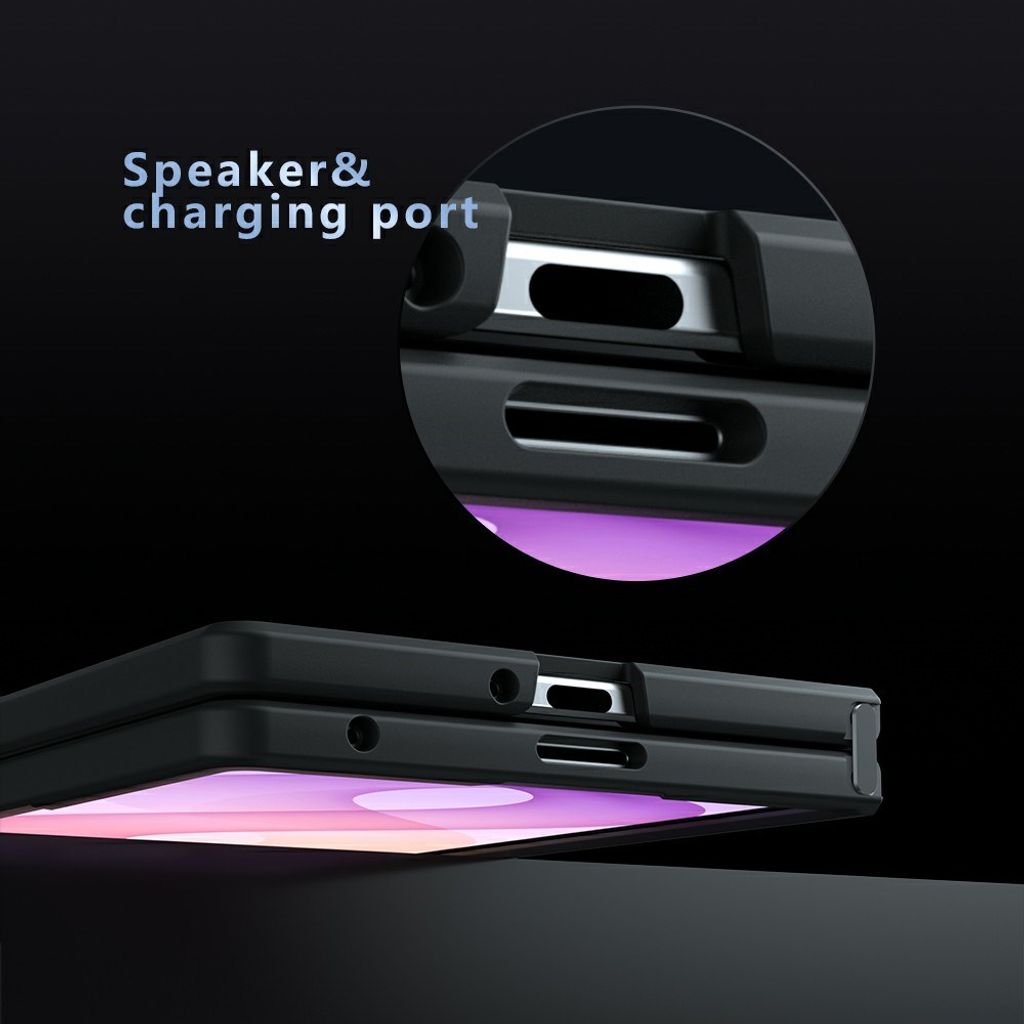 Samsung Galaxy Z Fold8 Mat Cover - Gennemsigtig sort