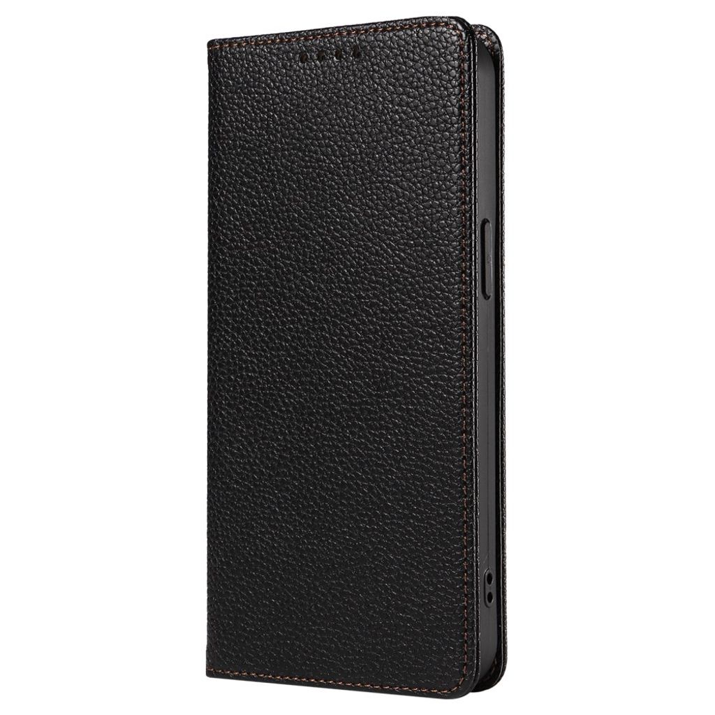 iPhone 14 Pro Lompakkokotelo RFID-estävällä ja jalustalla - Musta