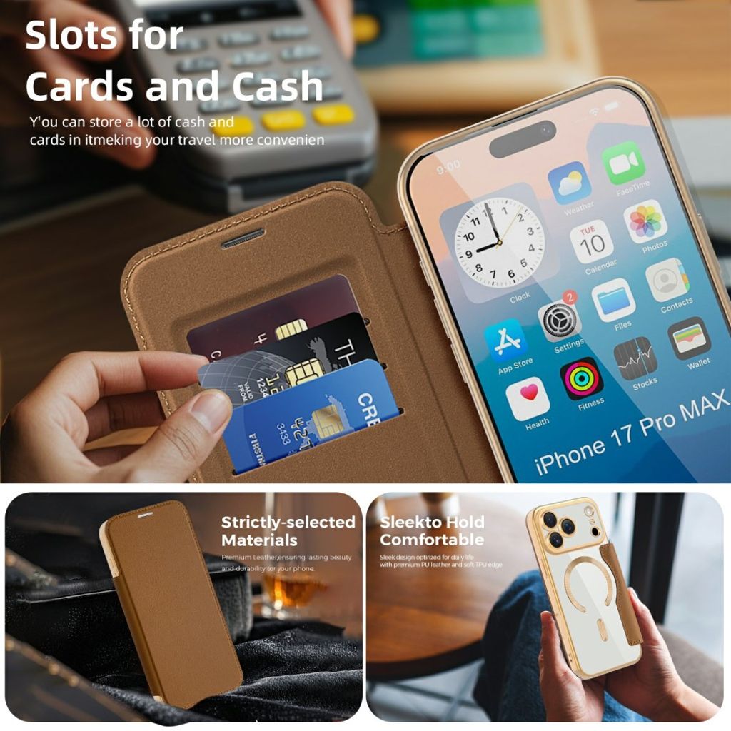 iPhone 17 Pro Max Cover with MagSafe - Brown