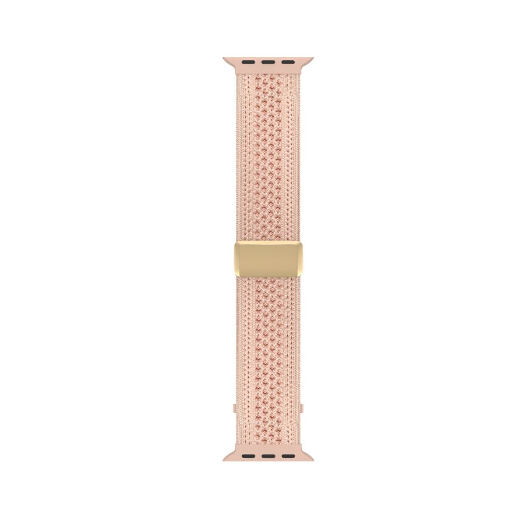 Apple Watch 42/41/40/38mm Klokkereim i nylonblonderdesign - Rosa