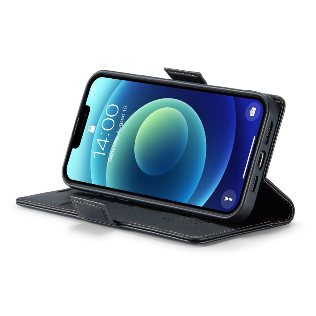 CASEME iPhone 12 / 12 Pro Etui med Kortplads - Sort