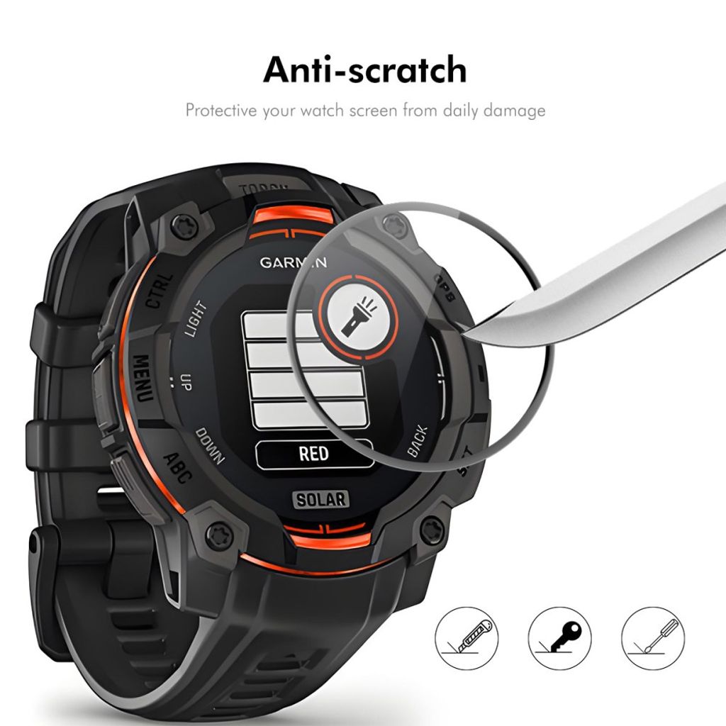 ENKAY HAT PRINCE Garmin Instinct 3 45mm Screen Protector, 3D - Transparent