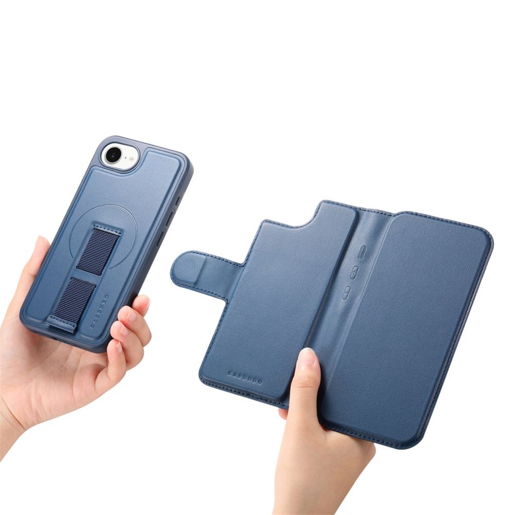 CASENEO iPhone 16e Wallet Cover MagSafe Compatible – Blue