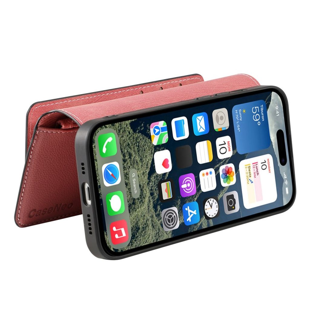 CASENEO iPhone 16 Plus Cover with Stand - Pink