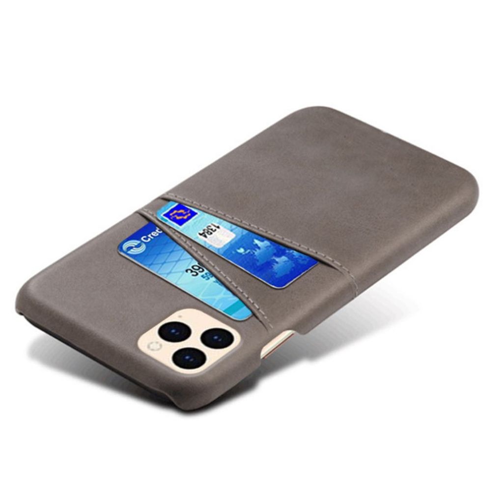 KSQ iPhone 12 Mini Case with Card slots - Grey