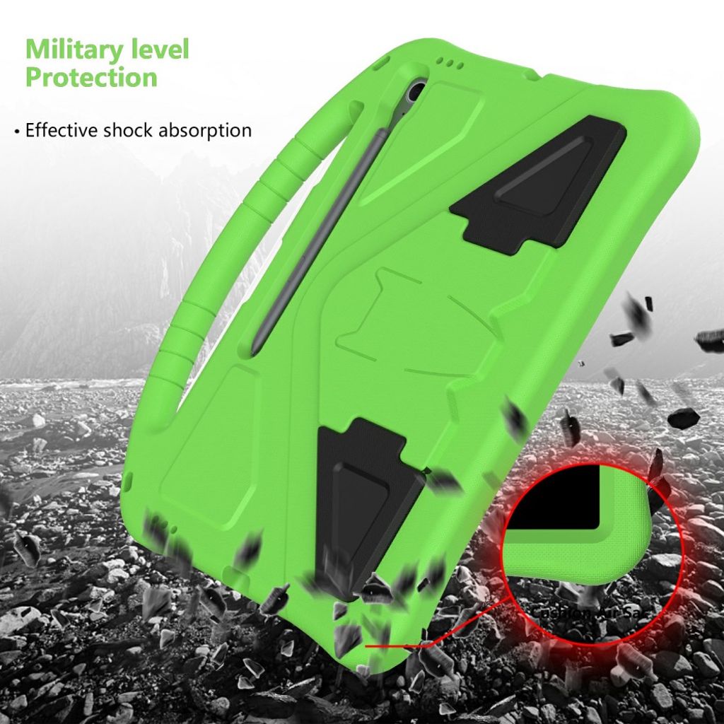 Samsung Galaxy Tab S10 FE Plus Case with Handle stand - Green