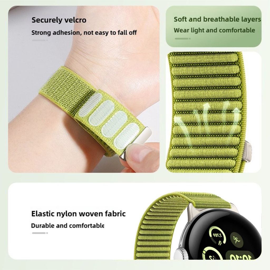 Google Pixel Watch 4 45 mm jne. kellonranneke Nylon - violetti