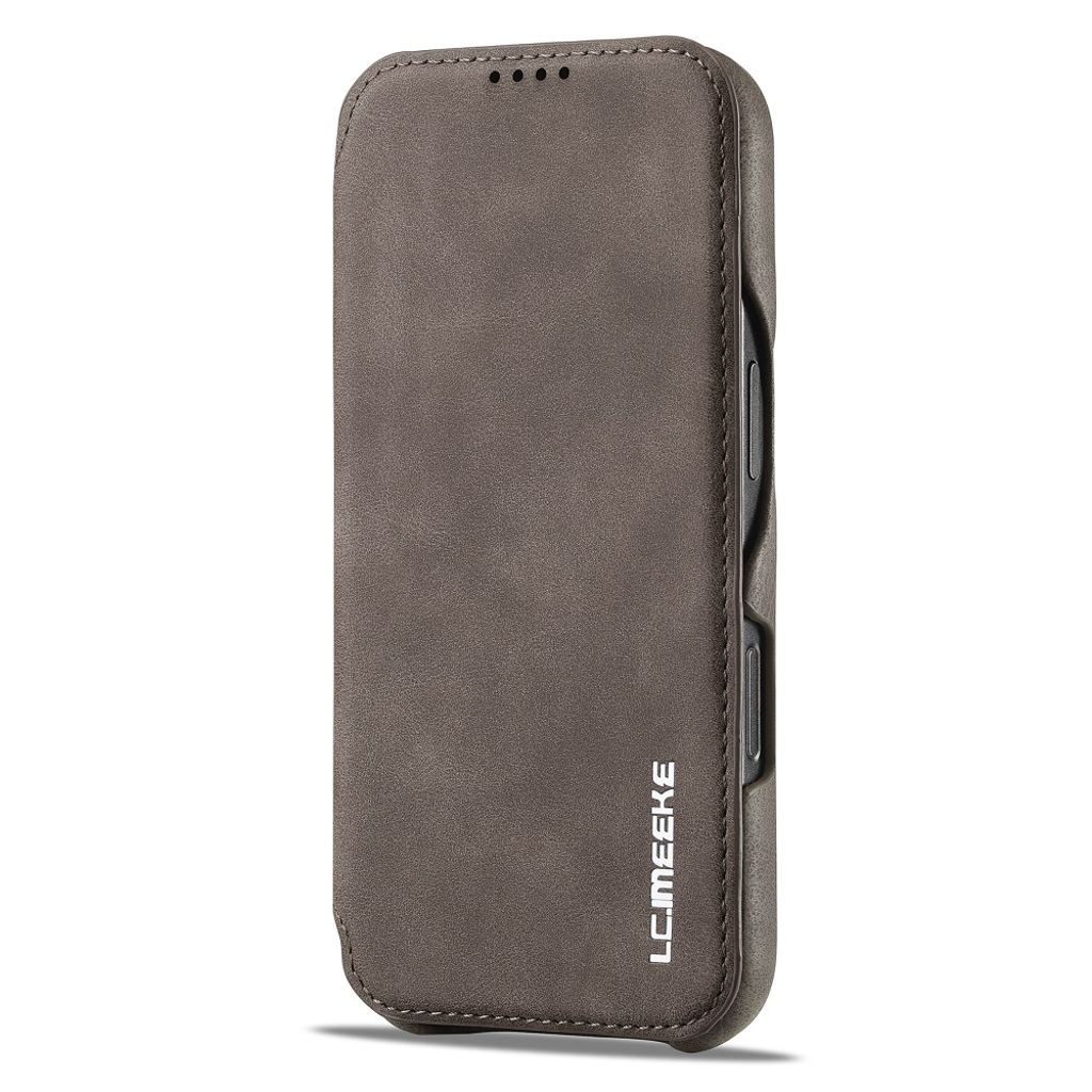 LC.IMEEKE iPhone 16 Pro Etui med Stativ - Mørkbrun