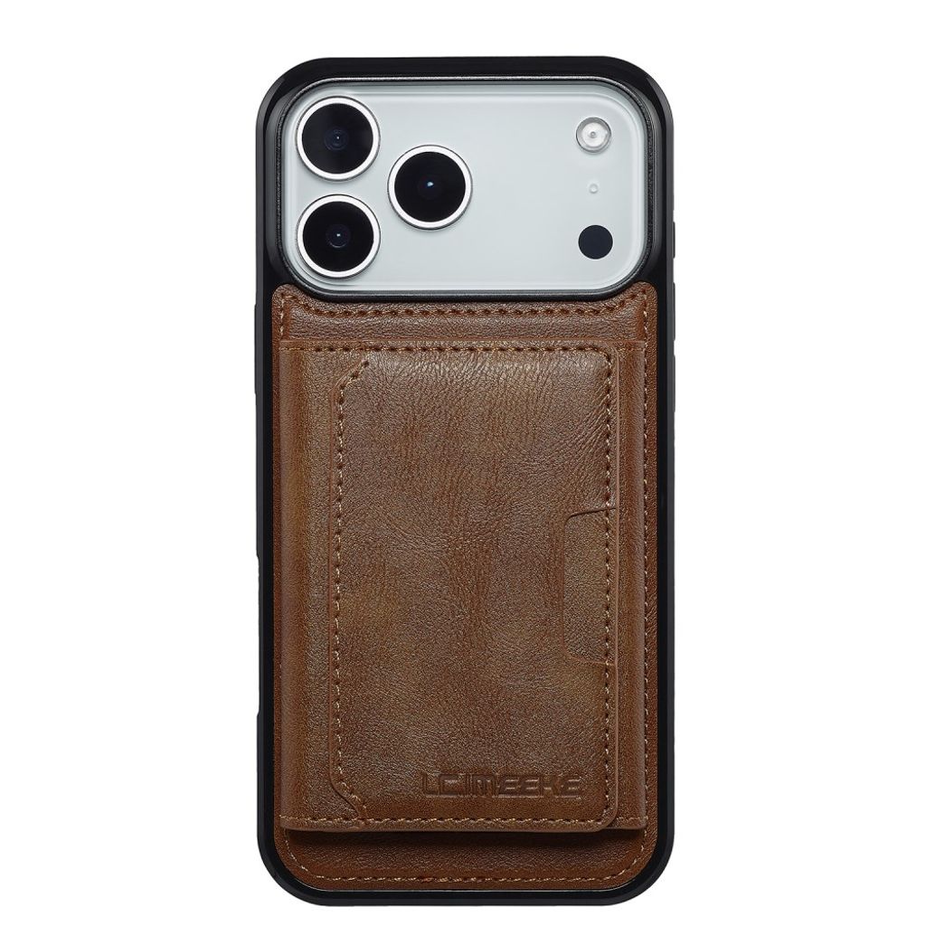 LC.IMEEKE iPhone 17 Pro MagSafe cover med pung - Brun