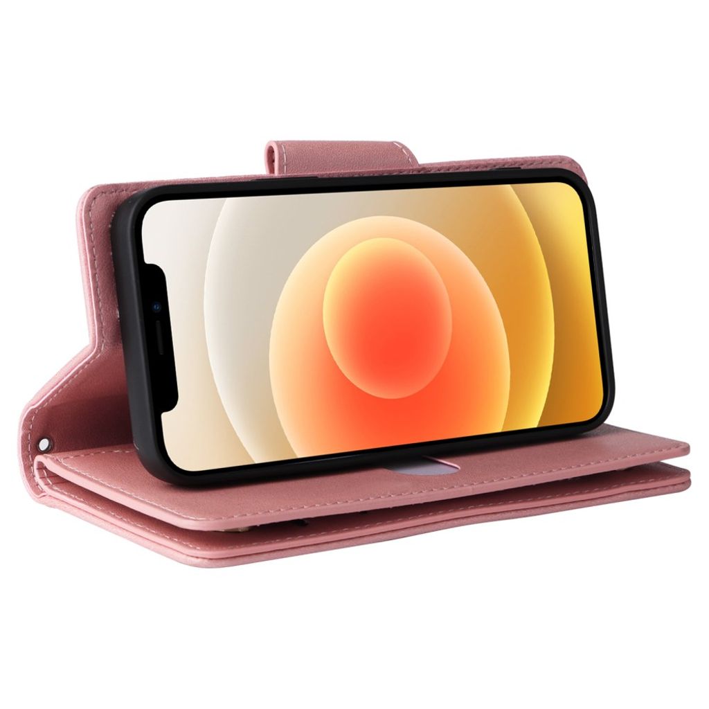 iPhone 12 Mini Cover with Stand - Rose gold