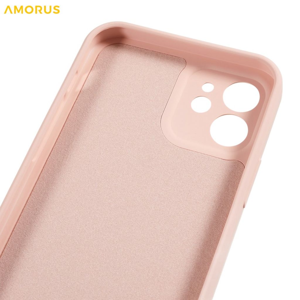 AMORUS iPhone 12 TPU Skal - Rosa