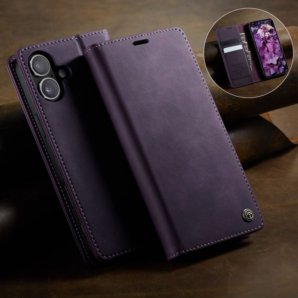 CASEME iPhone 16 Plus Cover with Stand - Purple